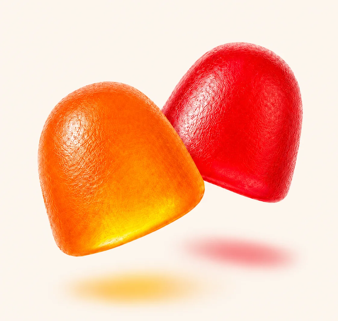 Smooth Sailing Orange and Red Gummies